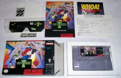 Jim Power: The Lost Dimension (Super Nintendo, 1993) 100% Complete w/3D Glasses!