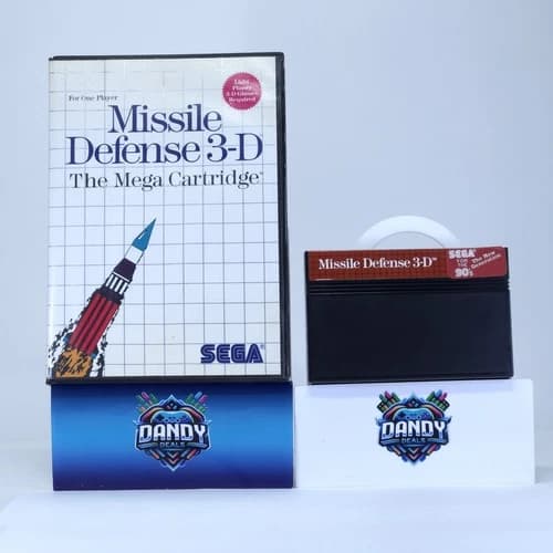 Missile Defense 3D Authentic, Tested - Sega Master System