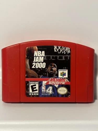 NBA Jam 2000 (N64) - Authentic Cartridge - Tested & Working - Mint Condition