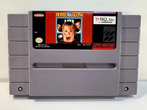 Home Alone (Super Nintendo SNES, 1992) Authentic. Working.