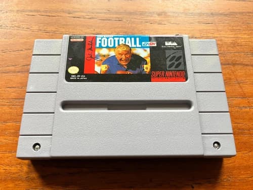 John Madden Football (SNES, 1991) Authentic, Tested, Good Cond., Fast Shipping!