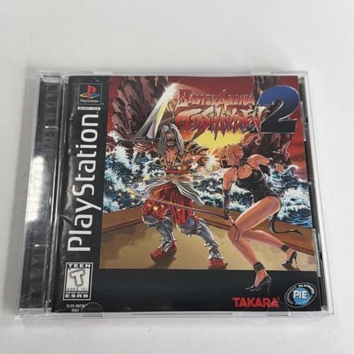 Battle Arena Toshinden 2 PS1 (Sony PlayStation 1, 1996) w/ registration card