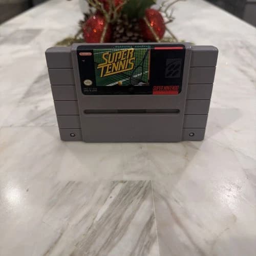 SUPER TENNIS - Super Nintendo SNES (Authentic) Game, Tested & Working