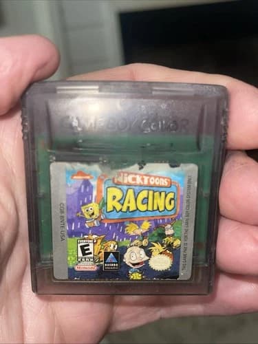 Nicktoons Racing (Nintendo Game Boy Color, 2000) Tested Works Free Ship