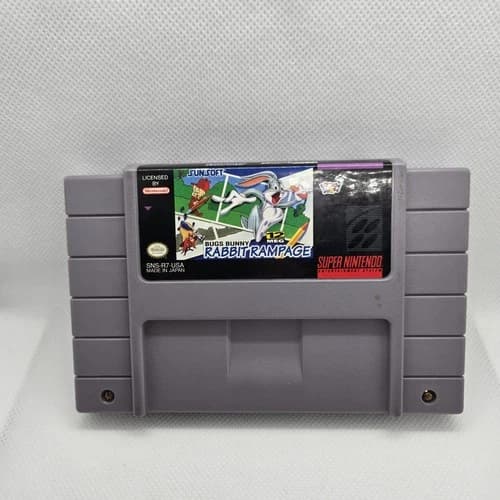Bugs Bunny in Rabbit Rampage (Super Nintendo 1994) SNES Authentic !!