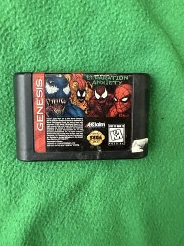 Spider-Man Separation Anxiety Sega Genesis Video Game Cartridge Only Venom