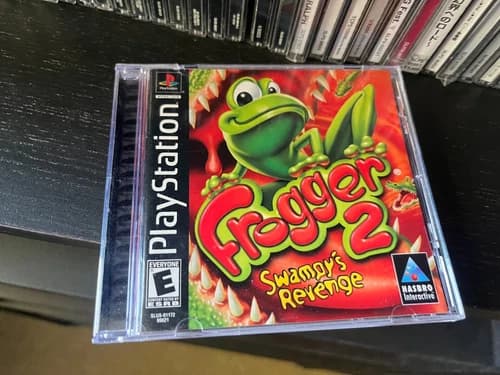 Frogger 2 Swampy's Revenge PlayStation 1 one PS1 Black Label CIB Black Label