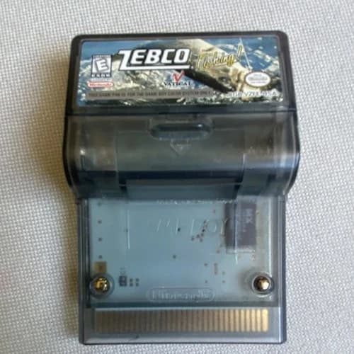 Zebco Fishing! Nintendo Game Boy Color Vatical Rumble Sports NTSC 1999