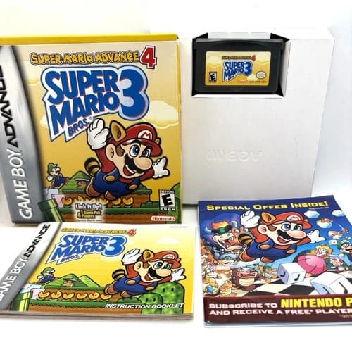 GBA Super Mario Advance 4: Super Mario Bros 3 Game Boy Advance CIB