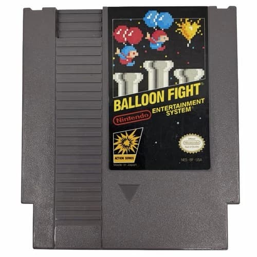 Balloon Fight (Nintendo NES, 1989) Authentic Tested Game Cartridge