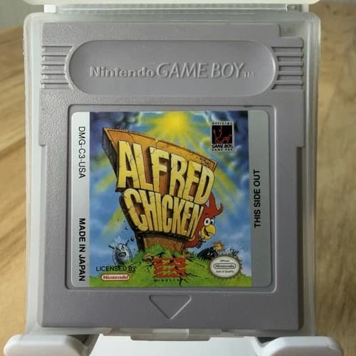 Alfred Chicken (Nintendo Game Boy, 1994) Authentic Cartridge - Tested/Working
