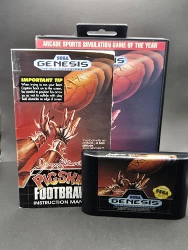 Jerry Glanville's Pigskin Footbrawl (Sega Genesis, 1992) COMPLETE!! Arcade Hit!!