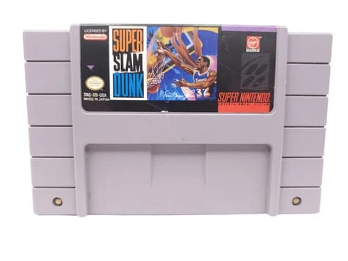 Super Slam Dunk Super Nintendo (SNES 1992) Cartridge Only Tested and Working!
