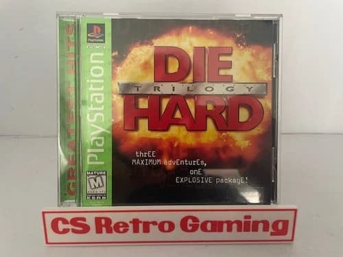 Die Hard Trilogy GH (Sony Playstation, PS1) Complete w/Manual Reg Card Tested