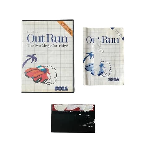 Out Run (Sega Master System, 1987) COMPLETE-ish, SEE DESC., Free Shipping