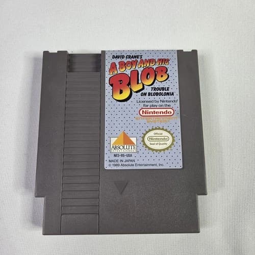 A Boy And His Blob: Trouble on Blobolonia (Nintendo NES) Tested Authentic 1980s