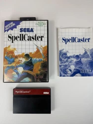 SpellCaster (Sega Master, 1989) Cib Manual And Game