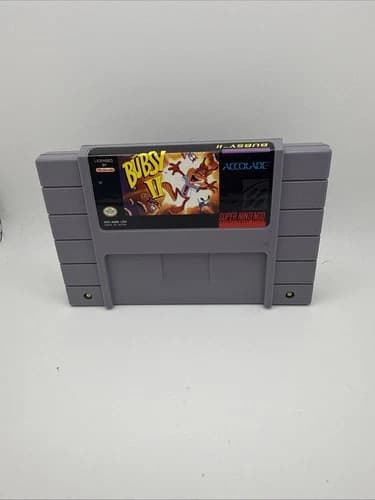 Bubsy II 2 (Super Nintendo SNES, 1994) Authentic Tested!