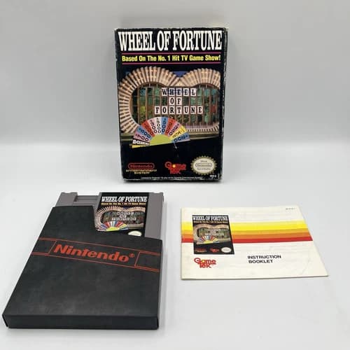Wheel Of Fortune Nintendo NES Complete In Box w Manual! ~ Fast Shipping!