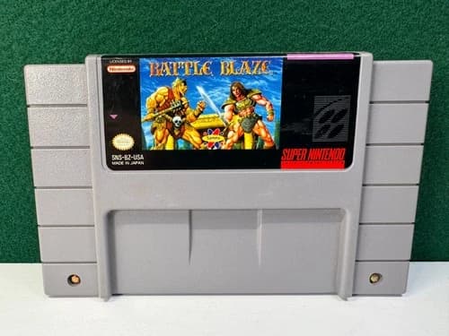 Battle Blaze (Super Nintendo SNES, 1992) Authentic. Working.