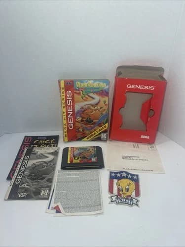 Desert Demolition Starring Road Runner and Wile E. Coyote Sega Genesis COMPLETE