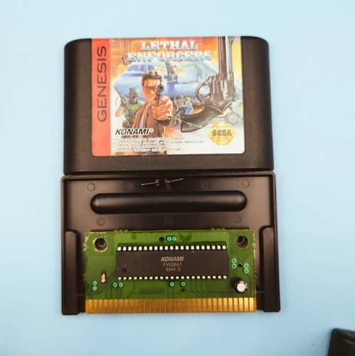 Lethal Enforcers (Sega Genesis, 1993) Cartridge Authentic Tested Working