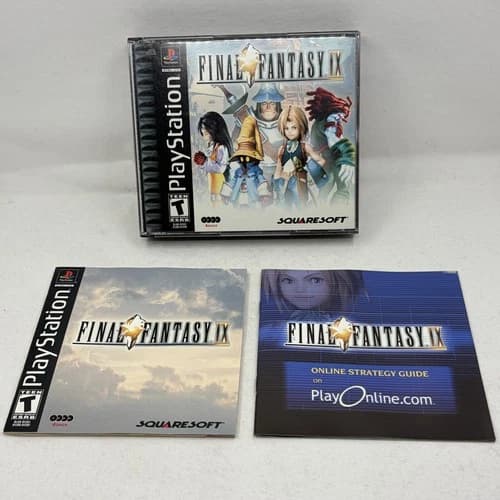 Final Fantasy IX 9 Sony PlayStation PS1 Black Label CIB W/ Reg Card