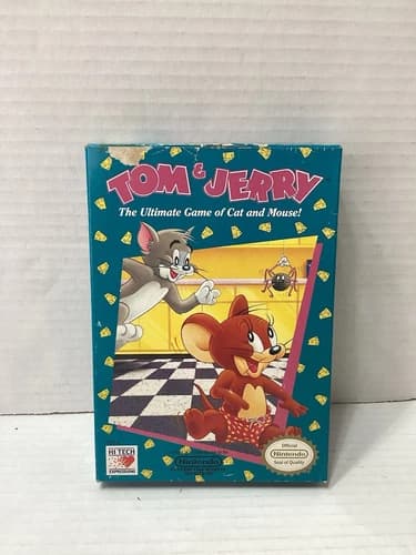 Tom & Jerry: The Ultimate Game of Cat and Mouse (NES, 1991) - Complete In Box!!!
