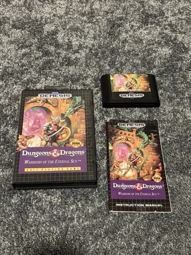 Dungeons & Dragons: Warriors of the Eternal Sun Sega CIB Complete Tested