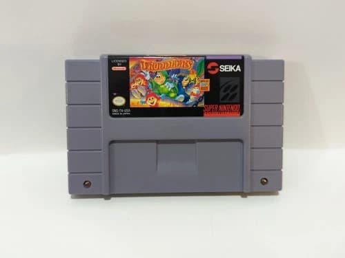 Troddlers (Super Nintendo, SNES 1993) Authentic cartridge tested.