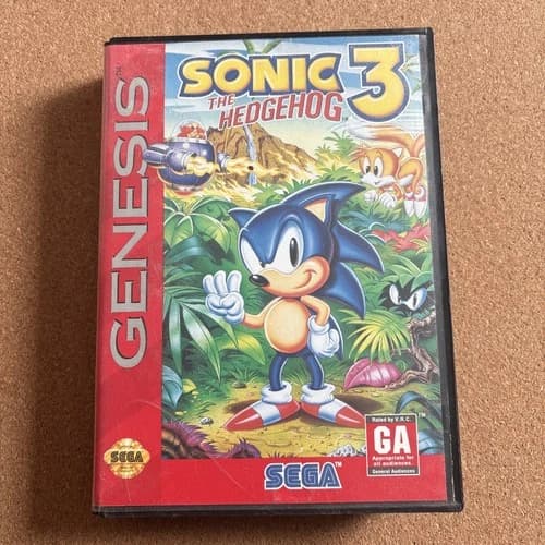 Sonic The Hedgehog 3 Sega Genesis Original Complete CIB