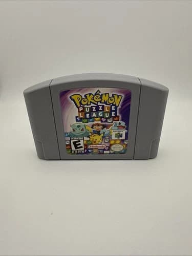 Pokemon Puzzle League (Nintendo 64, N64, 2000) Authentic - Tested and Working