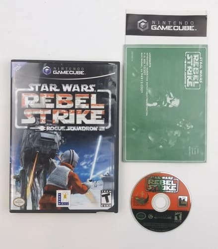 Star Wars: Rebel Strike -- Rogue Squadron III (Nintendo GameCube, 2003) Works