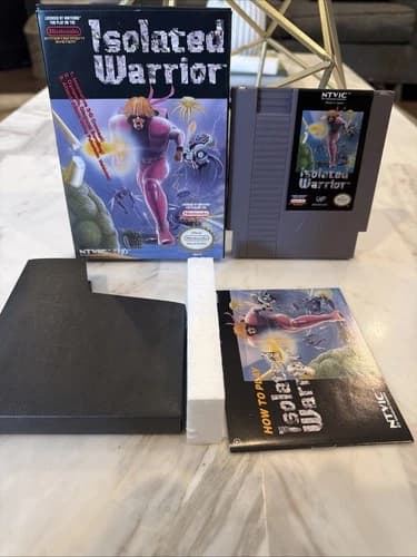 Isolated Warrior NES Complete CIB Box Manual Tested Authentic