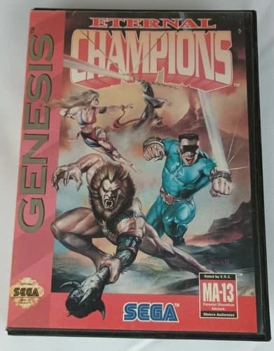 Sega Genesis Game. Eternal Champions (Sega 1993). CIB. Complete. Tested. Clean