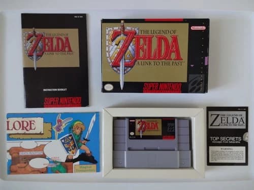 The Legend of Zelda A Link to the Past SNES CIB Complete Box Map Super Nintendo