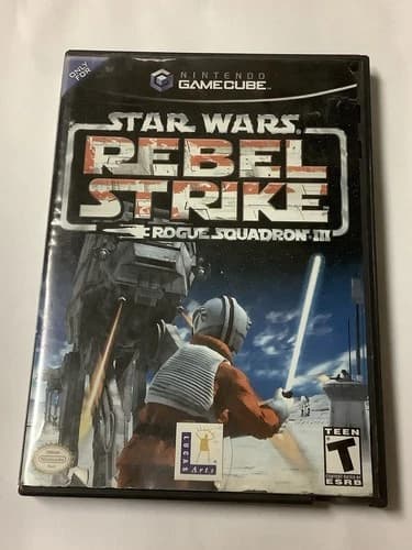 Star Wars Rogue Squadron III Rebel Strike (Nintendo GameCube) CIB TESTED Inserts
