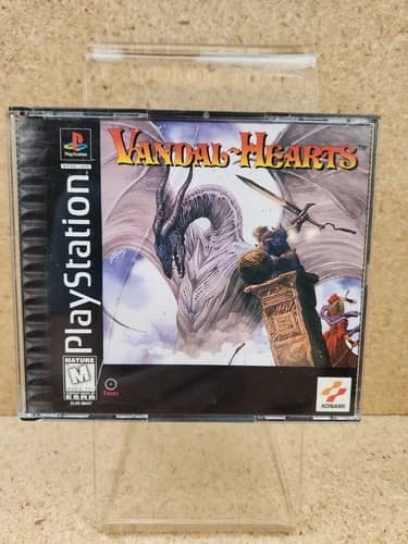 Vandal-Hearts CIB (Sony PlayStation 1/PS1, 1997) Complete Konami RPG Tested