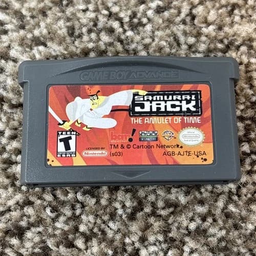 Samurai Jack: The Amulet of Time (Nintendo Game Boy Advance, 2003) Tested GBA