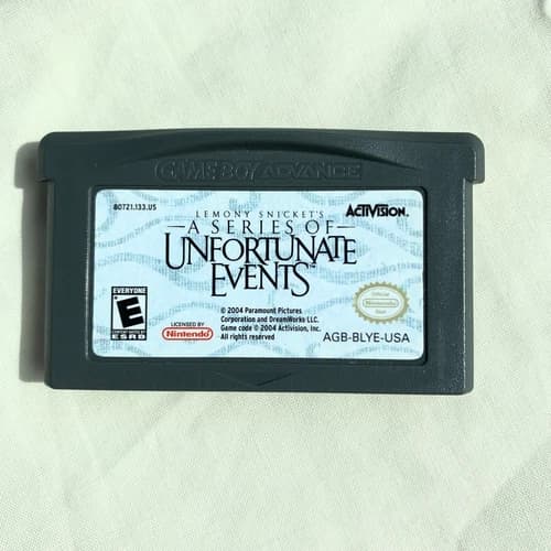 Lemony Snicket's A Series of Unfortunate Events Nintendo Game Boy Advance Cart
