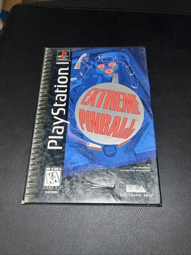 Extreme Pinball (Sony PlayStation 1, 1996) Long box Complete with Manual