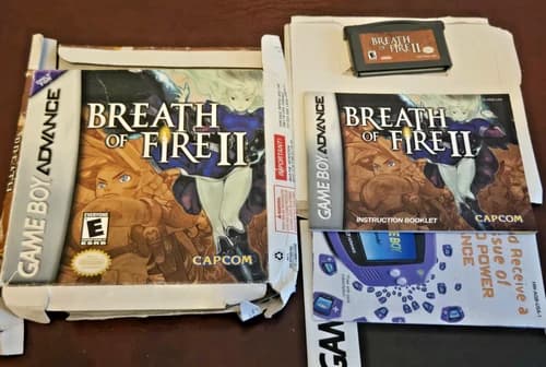 Breath Of Fire II 2 - Gameboy Advance GBA - Complete CIB Authentic - Crushed Box