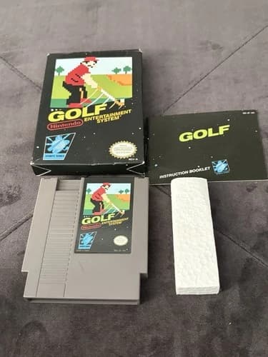 Golf (Nintendo Entertainment System, 1985) NES Black Box w/ manual