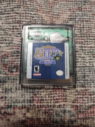 Legend of Zelda Oracle of Ages Nintendo Game Boy Color GBC 2001 Cleaned Tested