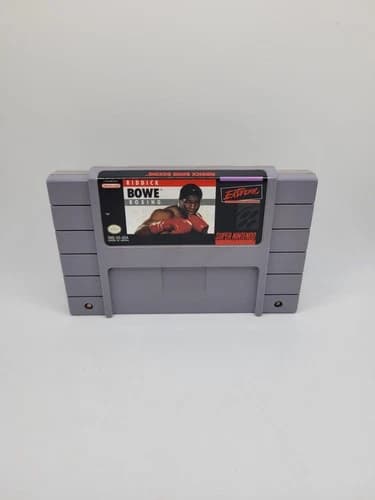 Riddick Bowe Boxing - Super Nintendo SNES - Tested & Working - Fast Shipping!