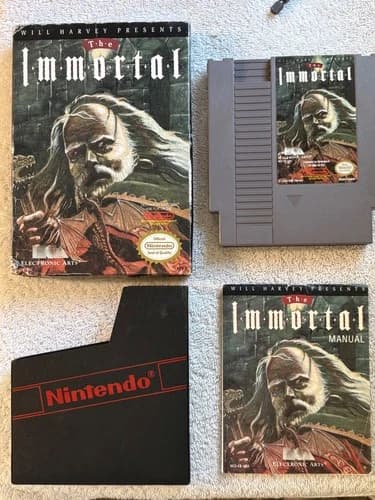 The Immortal (Nintendo NES, 1990) Complete CIB Authentic