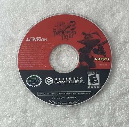 Ty the Tasmanian Tiger 3 Night of the Quinkan (Nintendo GameCube, 2002)Disc Only