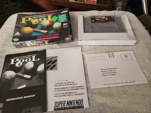 Championship Pool SNES Super Nintendo Complete