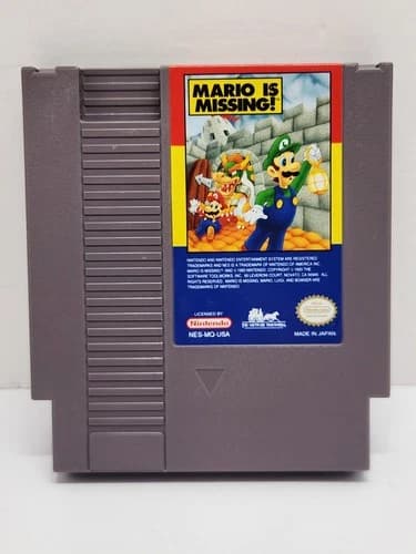 Mario is Missing NES Game Cartridge Only Nintendo NES Tested Authentic