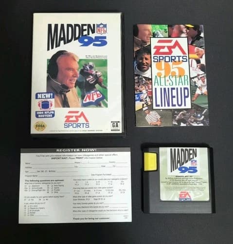 Madden NFL 95 Sega Genesis 1994 CIB